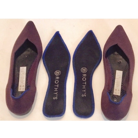 ROTHY’S THE POINT RETIRED Purple Port FLAT Size 7 - Picture 4 of 6